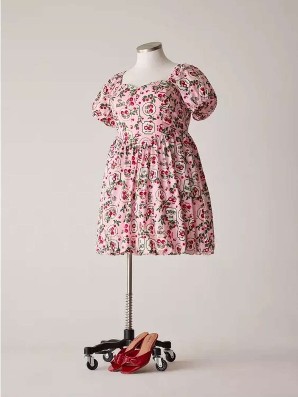 torrid Retro Chic Bubble Puff-Sleeve Mini Dress